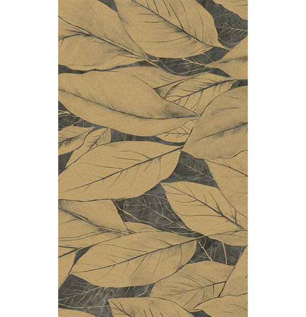 Azteca Cristallo Decorado Habana Nero Gold 60x120 Dekoratif Duvar Seramiği Takımı - 1